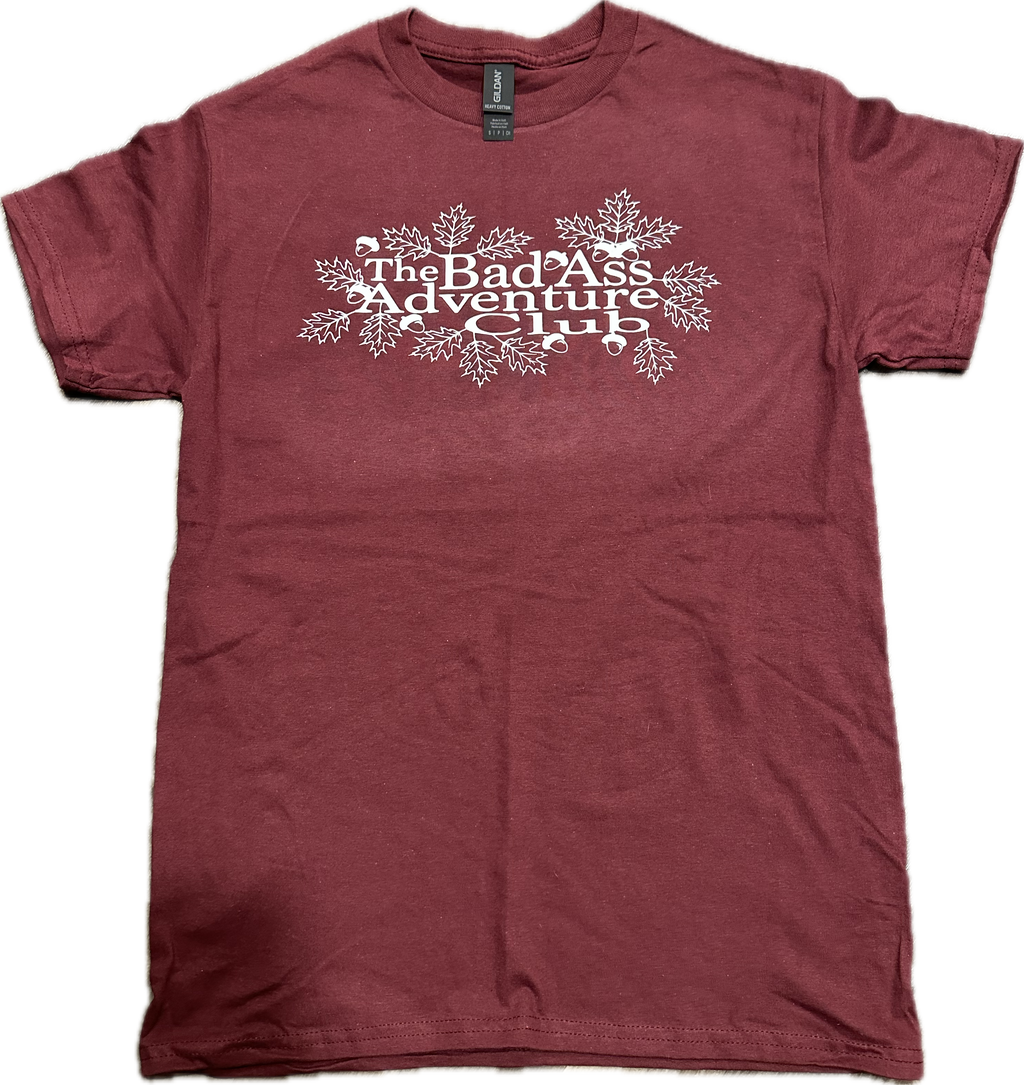 Oak Leaves Tee - Maroon