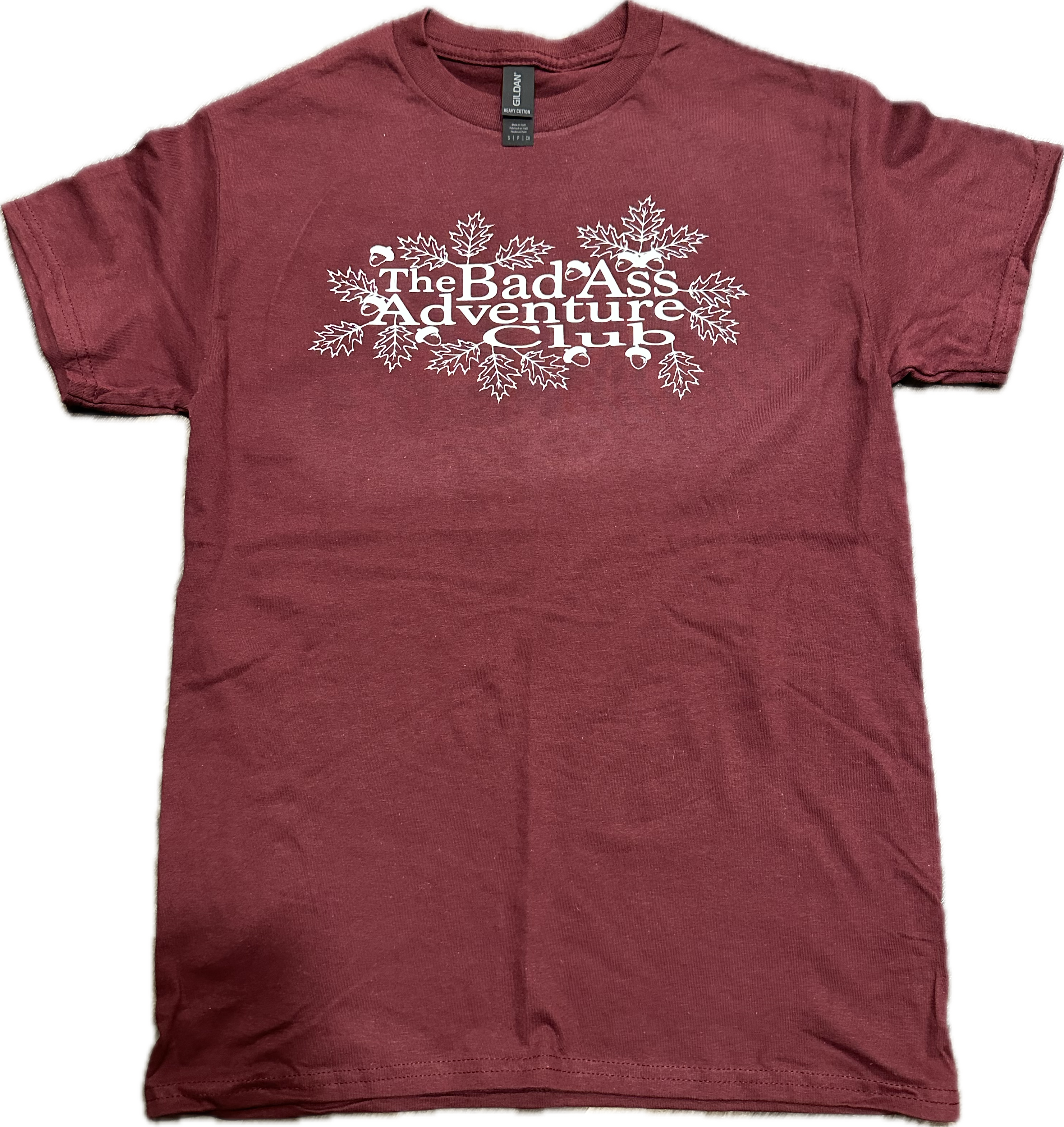 Oak Leaves Tee - Maroon