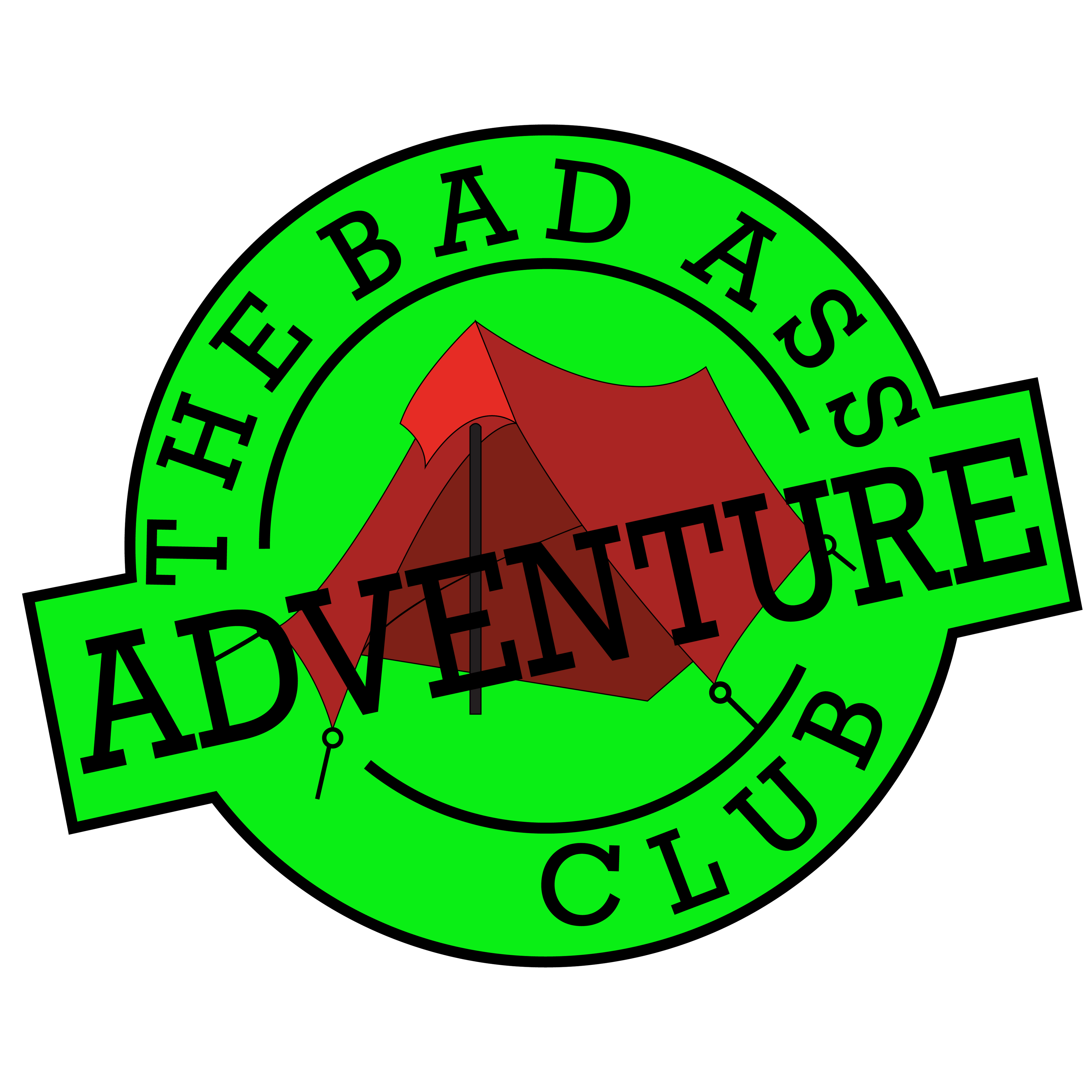 Backcountry Tent - Sticker