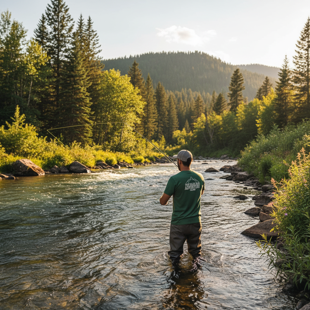 Bad Ass Mountain Tee - Forest Green