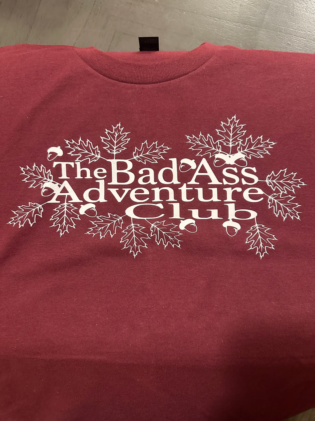 Oak Leaves Tee - Maroon