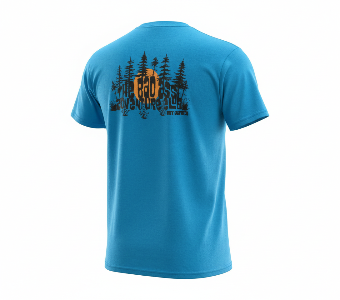 Bad Ass Forest Tee - Blue