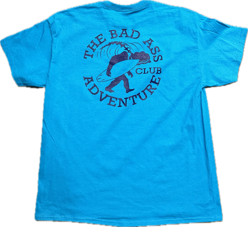 Surfing Sasquatch Tee - Blue