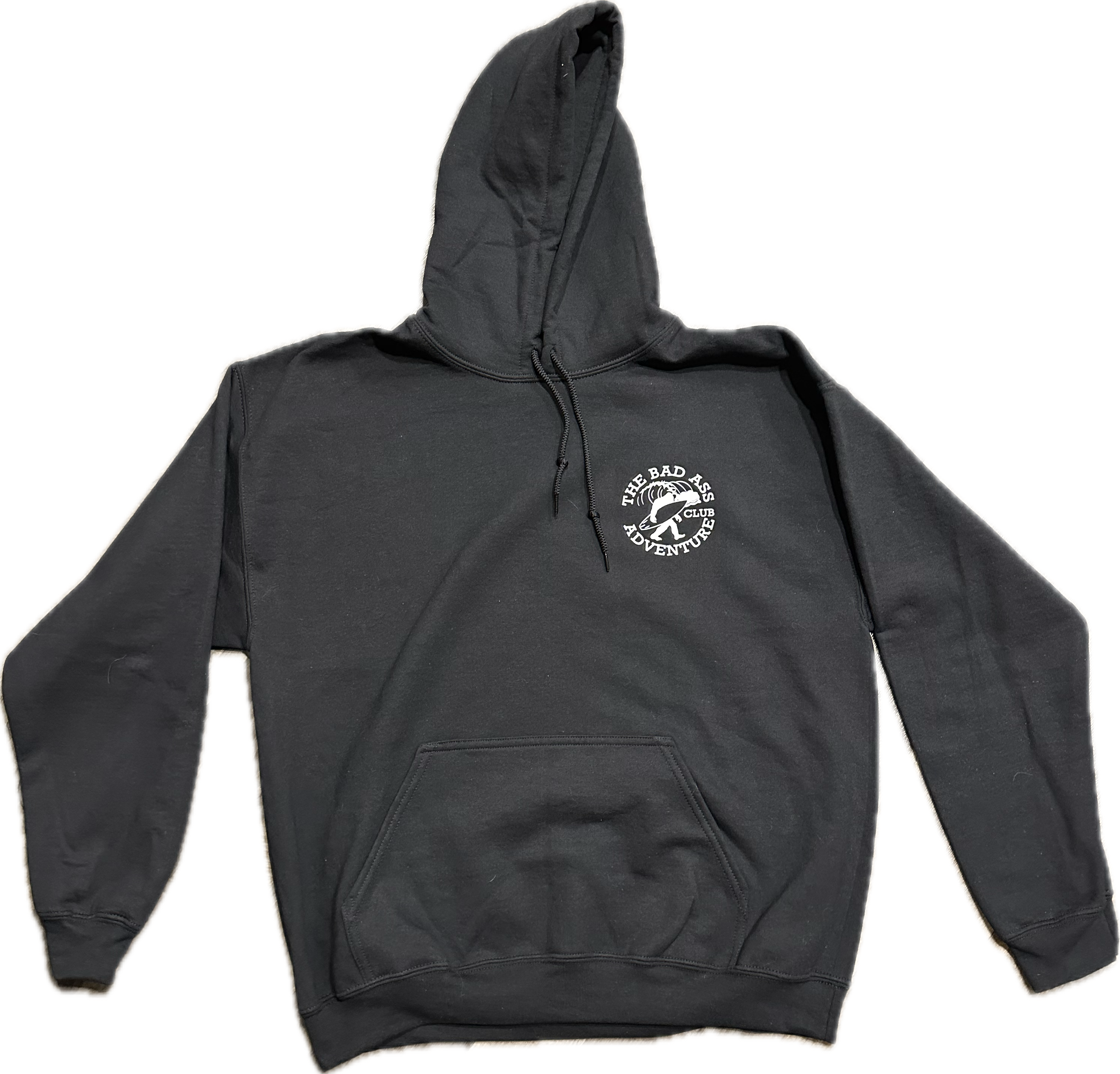 Surfing Sasquatch Hoodie - Black