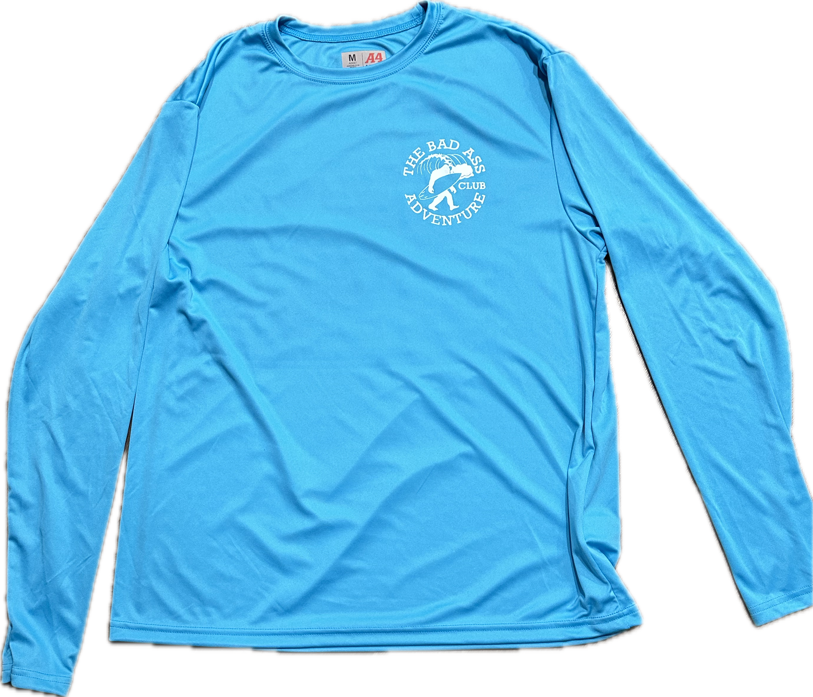 Long Sleeve Surfing Sasquatch Tee - Blue