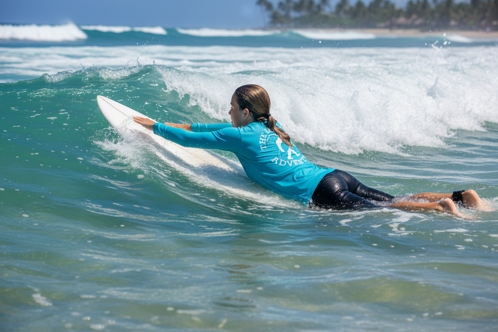 Long Sleeve Surfing Sasquatch Tee - Blue
