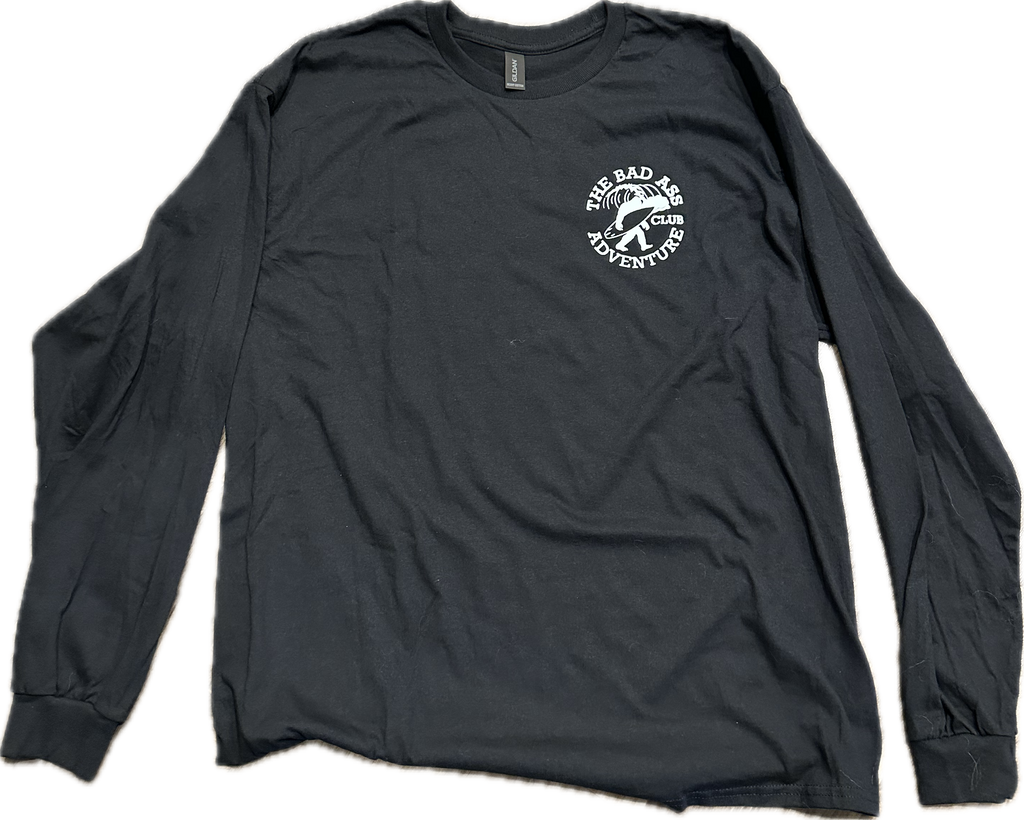 Long Sleeve Surfing Sasquatch Tee - Black