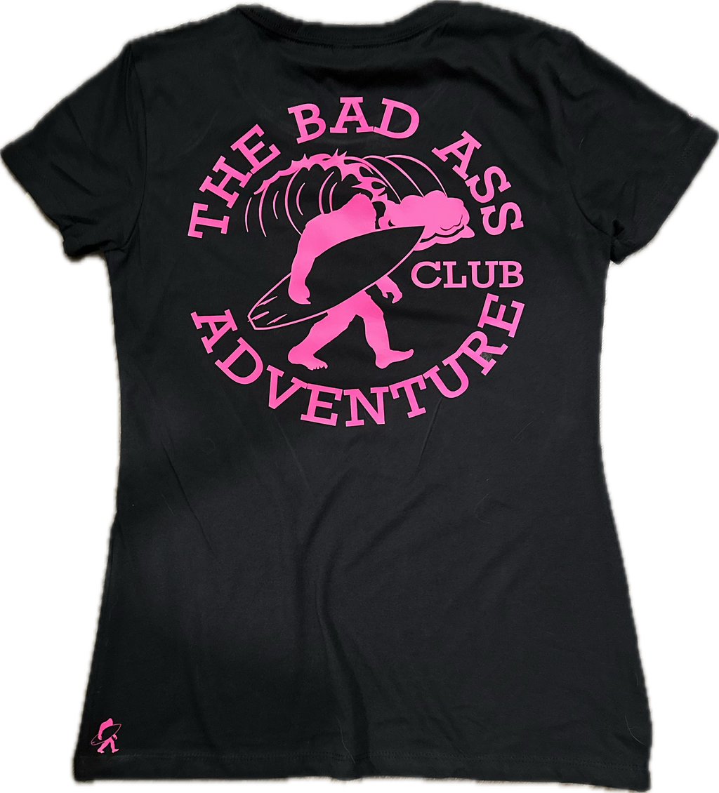 Women’s Surfing Sasquatch Tee - Black