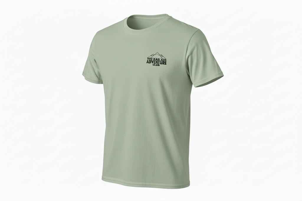 Bad Ass Mountains Tee - Sage
