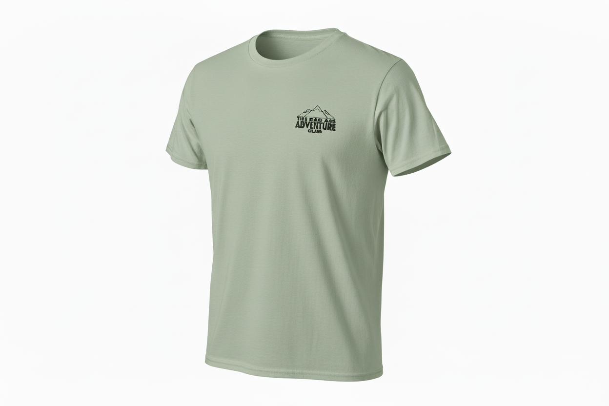 Bad Ass Mountains Tee - Sage