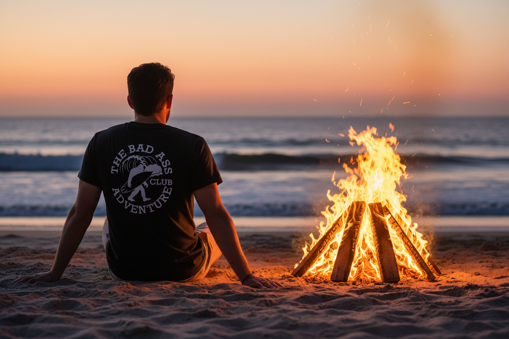Surfing Sasquatch Tee - Black