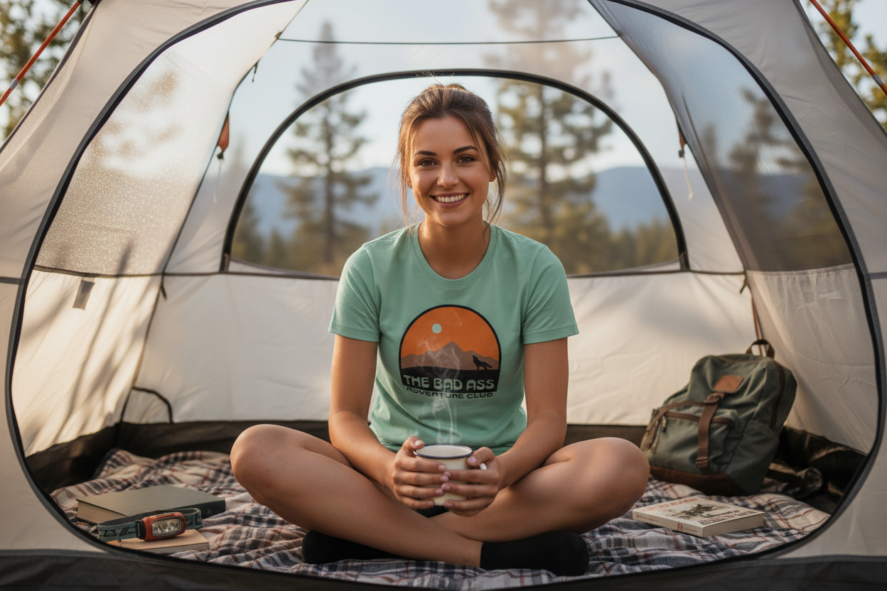 Women’s Wolf Tee - Seafoam Green
