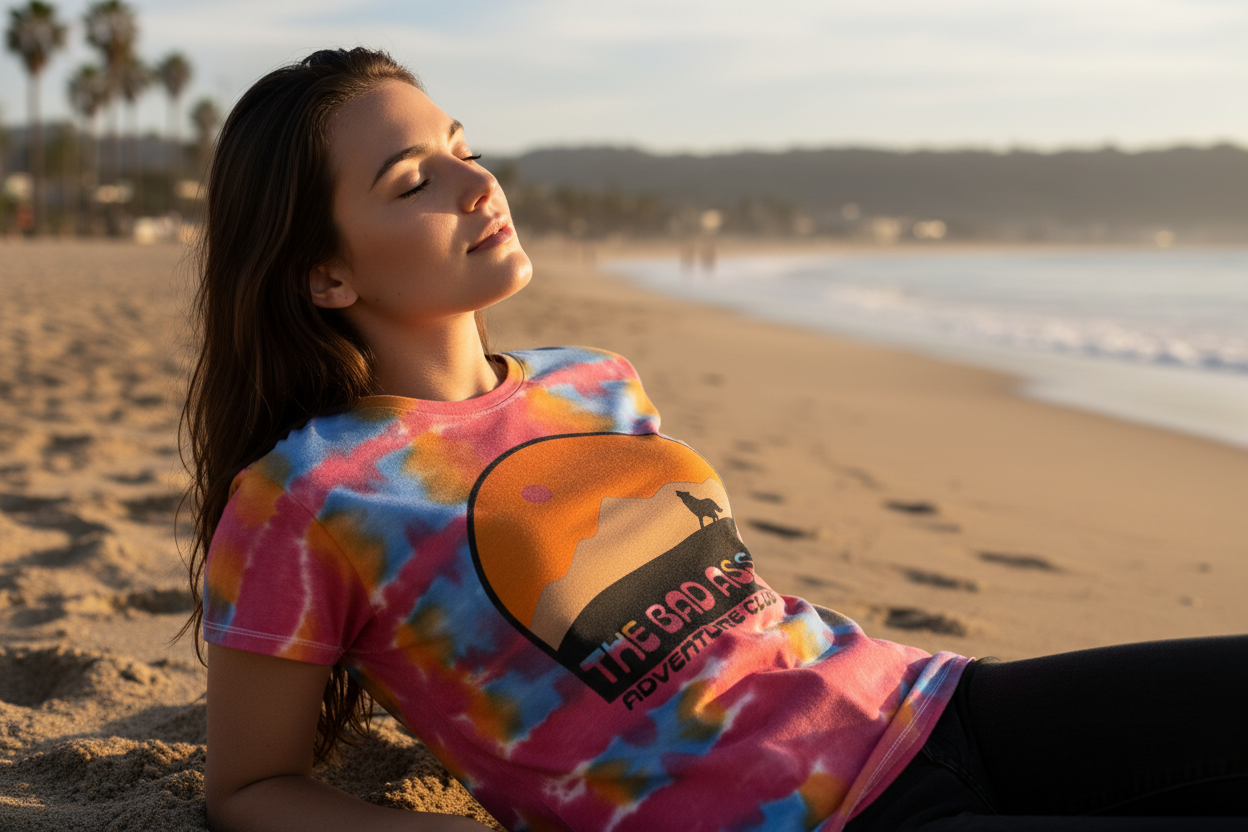 Women’s Wolf Tee - Tie Dye