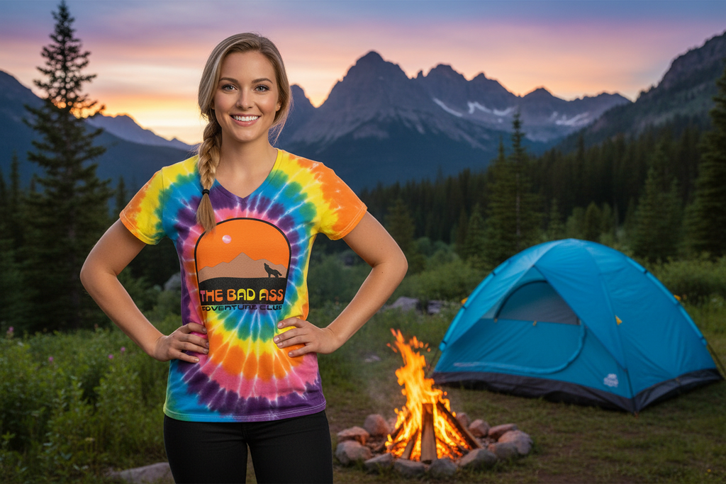 Women’s Wolf Tee - Tie Dye