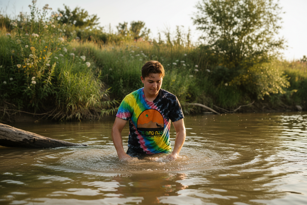 Youth Wolf Tee - Tie Dye